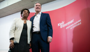Keir with Doreen Lawrence