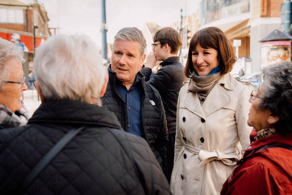 Labour leader Keir Starmer and Shadow Chancellor Rachel Reeves meet voters in Great Yarmouth