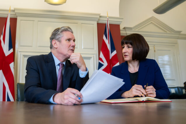 Keir Starmer and Racehl Reeves preparing for the 2023 Autumn Statement