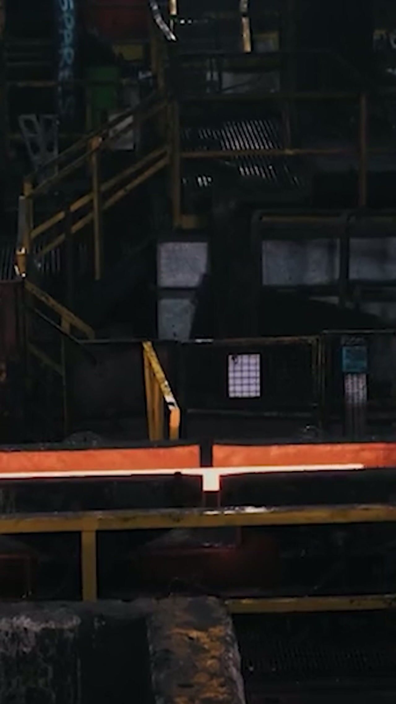 A photo of a steel mill