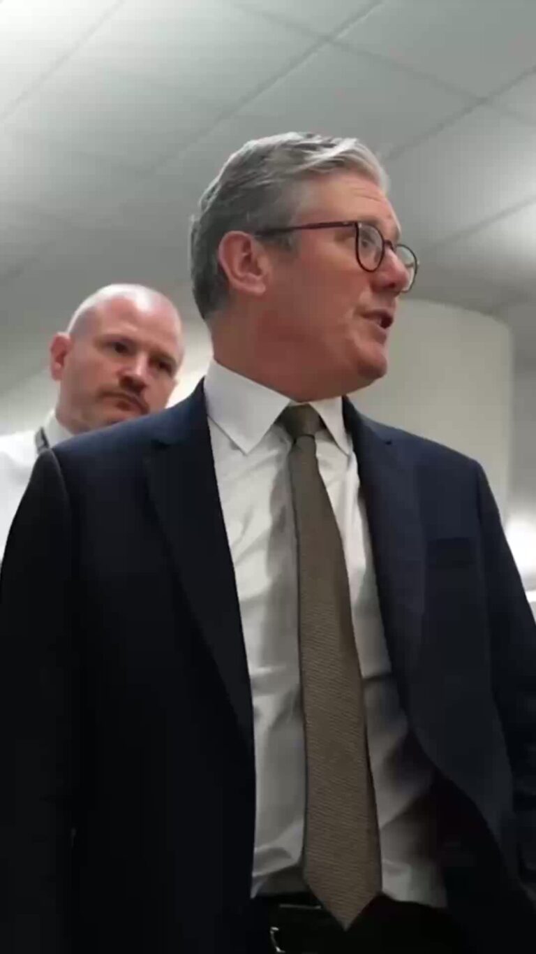 Prime Minister Keir Starmer meeting Border Security Command staff