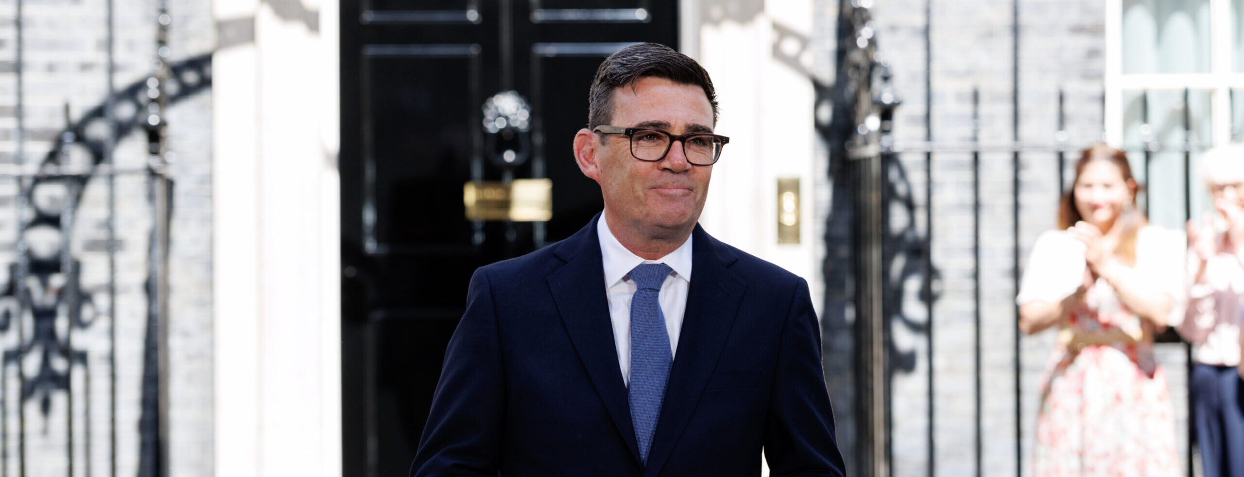 Prime Minister Andy Burnham arrives at 10 Downing Street