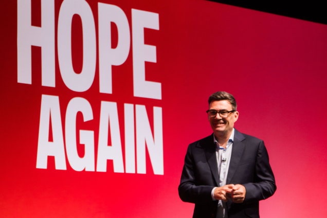 Andy Burnham at Labour Party Conference