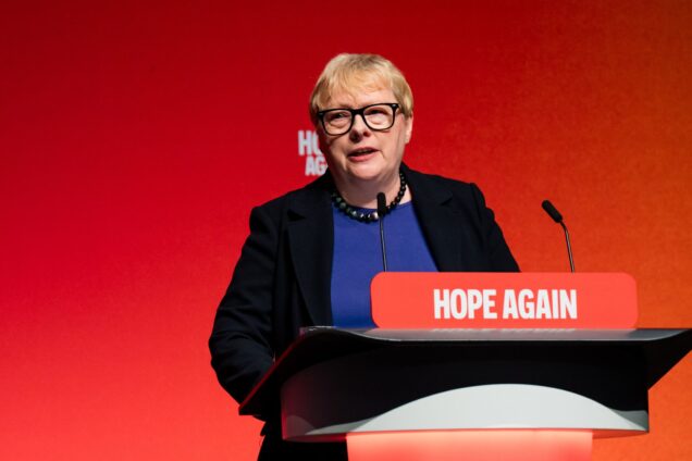 Angela Eagle speaking at Labour Party conference 2026