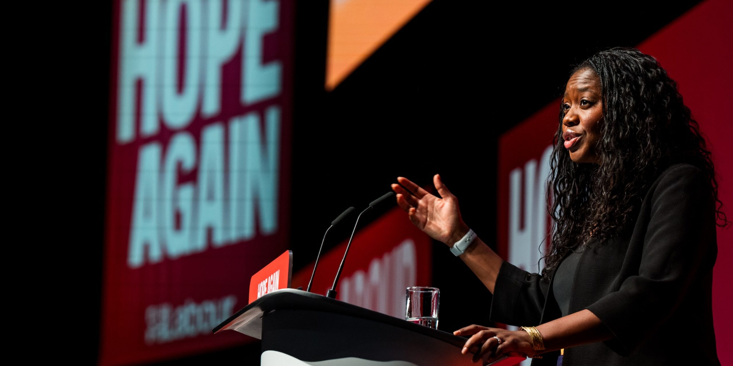 Miatta Fahnbulleh speaking at Labour Party Conference 2026
